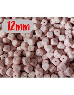 letras de silicona 12mm rosa