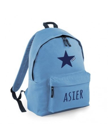 mochila personalizada junior azul