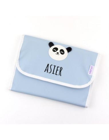 Portadocumentos panda azul personalizado