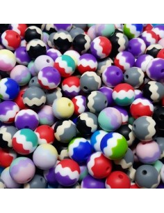 Bolas de silicona tricolor 15mm