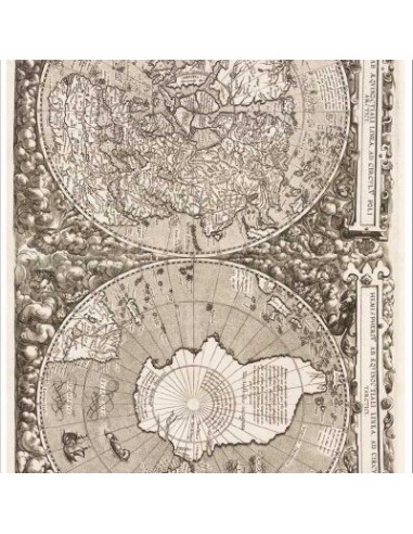Papel Cartonaje carte of the world