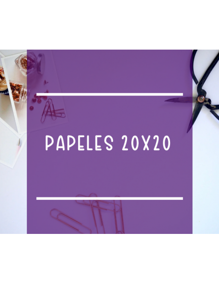 Papeles scrapbooking 20x20